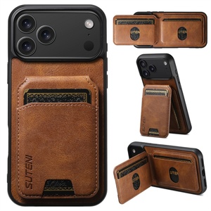 Funda de Teléfono de Cuero PU con Soporte y Protección Antigolpes para Uso Comercial, Compatible con iPhone 17 Air, 16 Pro Max, 14, 15 - Product Image 1