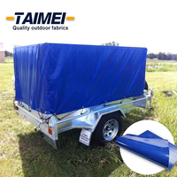 Bâche imperméable bleue résistante de PVC du petit pain de bâche de PVC 600GSM pour la couverture de tente de camion