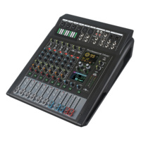 Console de mixage audio professionnelle 8/12/16 canaux avec 99 effets DSP et double égaliseur 7 bandes pour grandes scènes