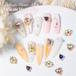 Decorazioni per Unghie YUCAGCI in Lega a Forma di Cuore e Corona, Ispirate a Sailor <span class=keywords><strong>Moon</strong></span>, Modellino 3D YUCAGCI 9652 - Product Image 2