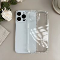 Coque de téléphone transparente en TPU antichoc avec dos imprimé pour iPhone