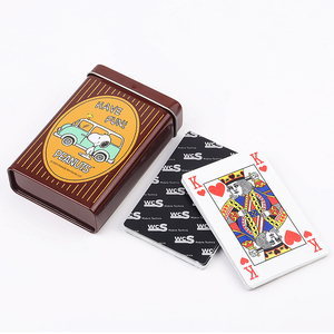 <span class=keywords><strong>32</strong></span> PCS Arabie Saoudite Baloot Logo Personnalisé Étanche Anti-Pause 100% PVC <span class=keywords><strong>Cartes</strong></span> De Poker Avec Boîte En Fer Blanc Personnalisée - Product Image 2
