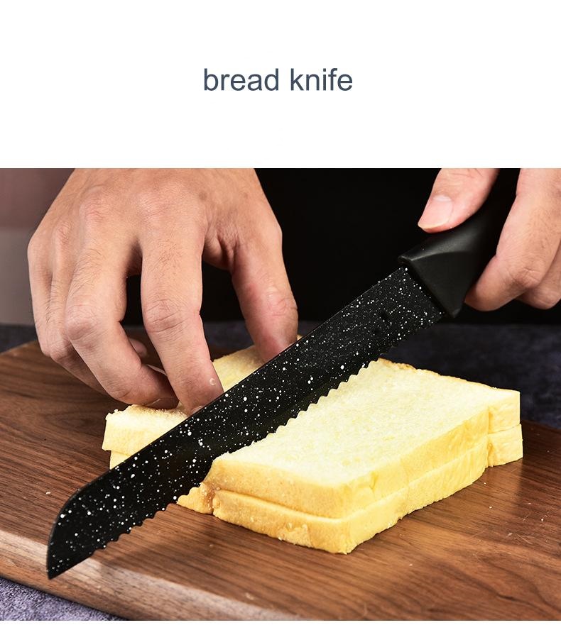 Hand-made 6-piece knife set with tail handle