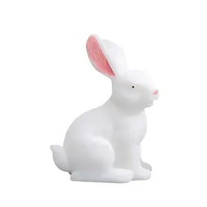 Accessori per la famiglia regalo zodiaco coniglio bianco decorazione per animali in resina paesaggio coniglio