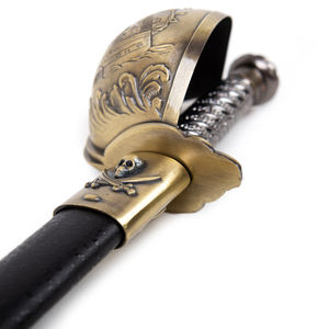 <span class=keywords><strong>Sabre</strong></span> <span class=keywords><strong>de</strong></span> <span class=keywords><strong>pirate</strong></span> <span class=keywords><strong>de</strong></span> la marine européenne et des Caraïbes du XIXe siècle - Élément <span class=keywords><strong>de</strong></span> <span class=keywords><strong>pirate</strong></span> : voilier/ancrage/crâne à os croisés (style d'embout semi-enveloppé) - Product Image 3