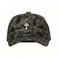 Groothandel op maat gemaakte 5-panel suède baseball caps met gebogen klep, zwart, originele Barbas hoeden, Scream G5 baseball caps