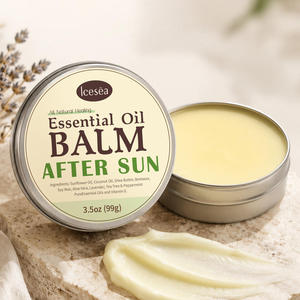 Baume réparateur aux huiles essentielles entièrement naturelles Icesea Sun, huiles de tournesol et de noix de coco, beurre de karité, cire de soja, aloe vera - hydratant pour tous types de peau - Product Image 2