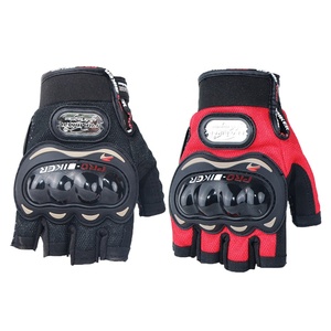 Gants de moto à demi-doigts <span class=keywords><strong>pour</strong></span> hommes Équipement de cyclisme Wearable Lady Knight Racing Summer Fingerless Glove Protective Gear Gloves - Product Image 2