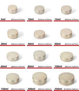 Cilindro de estaño de aluminio dorado mate, latas vacías de grado alimenticio para Chocolate y galletas, chapado en negro para embalaje de regalo - Product Image 2