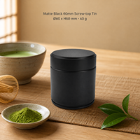 Boîtes à matcha en gros 30g 50g – Contenants/boîtes/emballages métalliques de luxe hermétiques pour matcha