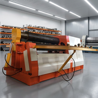 Machine à rouler à quatre rouleaux automatique de haute qualité en aluminium, acier inoxydable et acier au carbone, contrôlée par PLC, avec moteur, à vendre