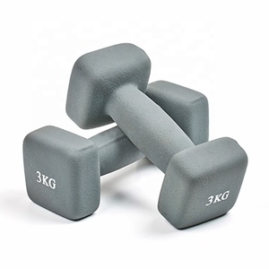 Haltères carrés colorés durables et confortables en fonte recouverts de néoprène pour l'entraînement musculaire des femmes, vente en gros, 0,<span class=keywords><strong>5</strong></span>-<span class=keywords><strong>5</strong></span> <span class=keywords><strong>kg</strong></span> - Product Image 2
