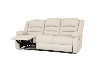 Canapé inclinable manuel intelligent 3 places en tissu imperméable avec table escamotable, mobilier de salon, usine OEM