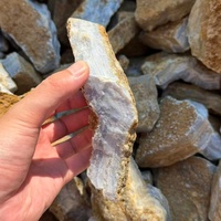 Pierres brutes naturelles d'agate bleue dentelle, vente en gros, haute qualité, calcédoine bleu clair, spécimen de cristal de quartz pour la fabrication de bijoux