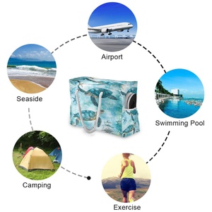 Collection Resort - Sac de plage personnalisé pour femme, design océan, imperméable, écologique, avec poignée en corde, pour les vacances d'été - Product Image 5