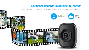 Kamera Jendela 5MP 2.4GHz&5GHz WiFi Kamera Dalam Ruangan untuk Keamanan Rumah Al Color Night Vision, Deteksi Orang & Gerakan - Product Image 4