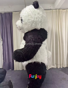 Disfraces de Panda inflable fiesta Cosplay disfraz de dibujos animados de Halloween mascota Panda adulto vestido divertido sin batería - Product Image 2