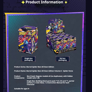 Figurine d'action authentique <span class=keywords><strong>Marvel</strong></span> 06 Spider-Man Blokees, boîte mystère, version chinoise, blocs de construction modulaires à assembler, modèle de jouet - Product Image 6