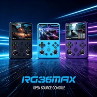 Console de jeu portable authentique RG36MAX Arkos 2.0 R36 2026, console de jeu portable avec 1 Go de DDR, idéale pour les jeux rétro