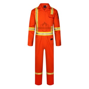 Tuta ad Alta Visibilità Ignifuga, Abbigliamento di Sicurezza Riflettente, Tuta da Lavoro - Product Image 3