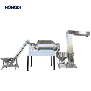 Industrial Powder Mixing and Packing Line, Rotary Drum Blender with Z-Shape <b>Elevator</b> and Carbon Steel Double Auger Filler - Product Image 1