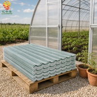 Panneau de toiture ondulé transparent en PRV, plaque sandwich en fibre de verre anti-UV, panneau de toiture pour serre, extérieur, appartement, hôtel, étanche