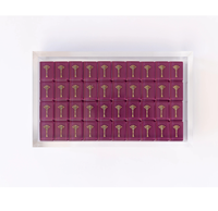 Table de Mahjong Américain de Luxe Moderne Bleue, Taille Personnalisée, 4 Couches, avec Tuiles de Mahjong en Acrylique Gravées, Ensemble Portable pour Divertissement