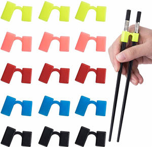 Bisagras de plástico chinas para entrenamiento de grado alimenticio, <span class=keywords><strong>palillos</strong></span> reutilizables, ayuda para niños <span class=keywords><strong>principiantes</strong></span> - Product Image 1