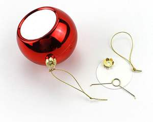 Boules de Noël en gros pour décoration d'arbre, boules de Noël vierges de 8 cm pour sublimation - Product Image 4