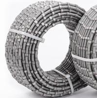 10.5mm 11.5mm perles frittées brasées sous vide coupe à sec diamant fil scie perles pour marbre granit carrière