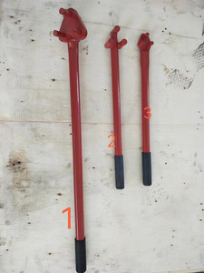 Alat Pembengkok Besi Tulang (Rebar) Tahan Lama, Aksesoris Konstruksi Berlapis Cat Merah, Gaya Desain Modern - Product Image 2