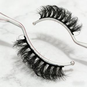 Vente en gros de faux cils en vison synthétique moelleux de 15 à 30 mm, étiquettes privées, bandes de cils moelleux, fournisseur de faux cils, boîtes d'emballage - Product Image 2