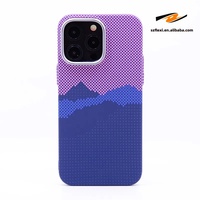 Coque de téléphone personnalisée en métal PC magnétique à motif nuage en fibre de carbone et design écossais pour iPhone 18 17 16 15 14 13 12 Pro Max
