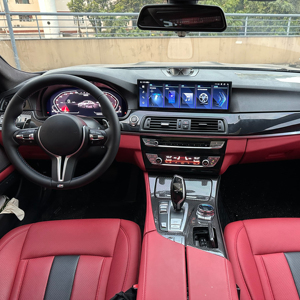 Carte de climatisation pour BMW Série 5 F10 F11 5GT F07 F18 2018 - <span class=keywords><strong>2023</strong></span> AC Panel Air LCD Touch Screen AI Voice - Product Image 1