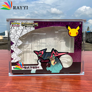 Boîte de collection magnétique polie de qualité supérieure VMAX <span class=keywords><strong>Jolteon</strong></span> Flareon <span class=keywords><strong>Pokemon</strong></span> TCG Vitrine acrylique - Product Image 3