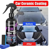 Revêtement céramique nano AosiDING trois en un, revêtement cristallin hydrophobe, protection de la peinture automobile, amélioration de la brillance, liquide