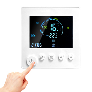 Contrôleur de température WiFi, mode manuel et automatique, fonction de mémoire de mise hors tension, fonction antigel pour système de chauffage électrique par le sol - Product Image 2