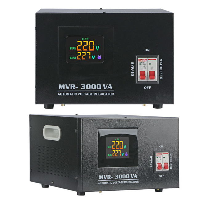 For Home Use Single Phase Ac 220v Electrical Stabilizer Mvr-3000va Avr Ac Automatic Voltage Stabilizer / Regulator 220v Ac