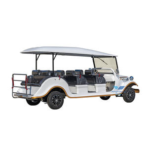 Voiture de tourisme Offre Spéciale personnalisée 11 sièges électrique rétro vintage classique 72V batterie sans entretien pour la réception de golf - Product Image 1