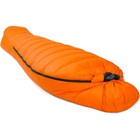 Sac de couchage mummy compressible en duvet avec poche interne, capuche ajustable et boîte à pieds anatomique pour le camping hivernal