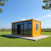 Maison conteneur moderne de luxe à double paroi vitrée, pliable, pour hôtels et résidences
