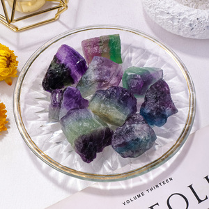 หินหยาบคริสตัลสำหรับตกแต่งสวนถังปลาหินสีรุ้งฟลูออไรต์ธรรมชาติ - Product Image 2