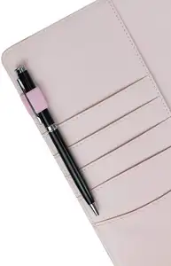 A5 PU Leather Journal Refillable 6 Round Ring Diary Personal Planner Binder
