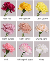 Grossiste Fleurs Artificielles de Qualité Supérieure, Œillets Réalistes Blancs et Roses pour Mariages et Décoration Intérieure