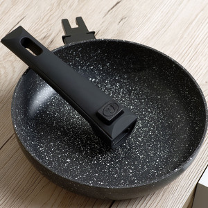 Poêle à frire antiadhésive en pierre Maifan de qualité supérieure Poêle à fond <span class=keywords><strong>plat</strong></span> en alliage d'aluminium Compatible avec la cuisinière à induction et à gaz - Product Image 5