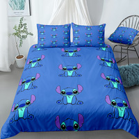 Ensemble de literie pour enfants avec impression numérique d'anime mignon, 3 pièces, design de dessin animé, housse de couette pour dortoir