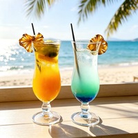 Nouveau Verre à Cocktail Hurricane Anti-fuite Design Moderne Verre à Boissons Multifonctionnel Haut de Gamme pour Jus et Bière