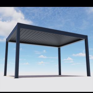 Toja Grille Lames Gazebo <span class=keywords><strong>Terrasse</strong></span> Maison Support Extérieur Motorisé Bio Climat Extérieur Pergola Ouvrable - Product Image 3