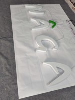 Letrero Retroiluminado Personalizado para Tiendas, Letras Retroiluminadas de Acero Inoxidable Pintadas de Blanco, Acabado Exquisito y Limpio