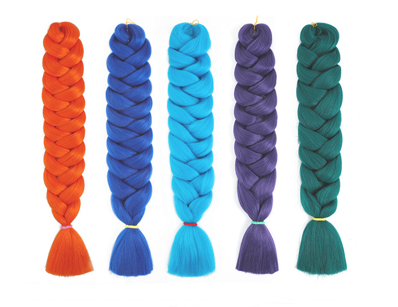LW-54QT 165g 82inch Wholesale hair extension high quality raw material ombre jumbo braid synthetic hair for braiding